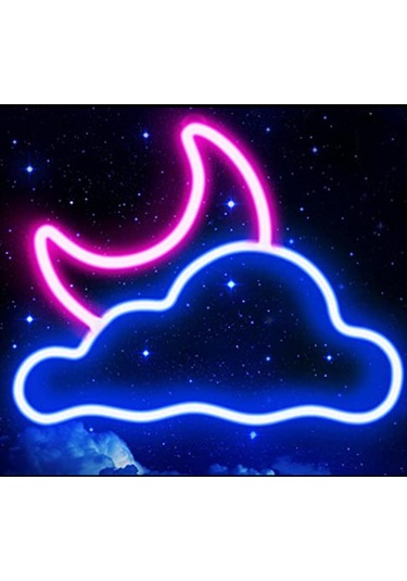 Homyl Işıkları Usb Cadılar Bayramı Ev Restoranı Için Neon Işığı Beyaz Çok Renkli