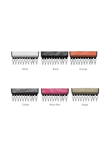 Konesam Fonksiyonel Demir Mantar Klipsli Çanta Şapka Organizer - Taşınabilir Ev & Seyahat Giysi Dolabı Depolama Rakımi Beyaz Beyaz