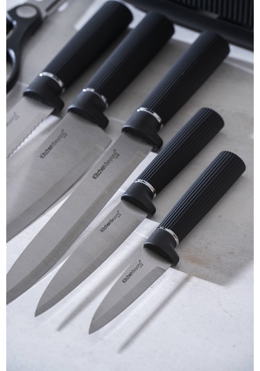 Cooper 7 Parça Bıçak Seti Siyah