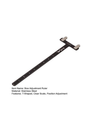 Mavi Yay Ayarı Cetvel T Şekilli Yay Kare Hassas Cetvel Yay Ayarı Ölçümü Paslanmaz Çelik Ölçüm Aleti Okçuluk Aksesuarları