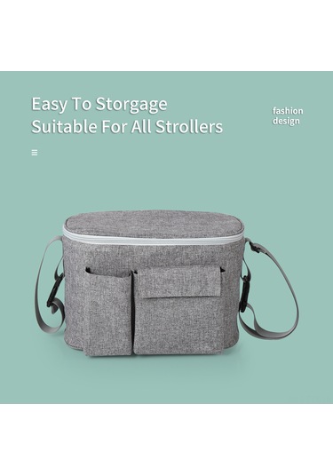 Dianziye Sıcaklık Ve Suya Dayanıklı Bebek Arabası Çantası - Çok Fonksiyonlu Anne Çantası, İç Bölmeli, Taşınabilir Askılı, Siyah Siyah