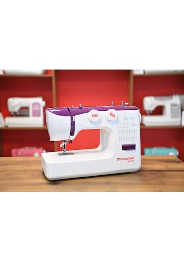 Moonstar Ev Tipi Düz Dikiş Makinesi 36 Desenli 990p Mor
