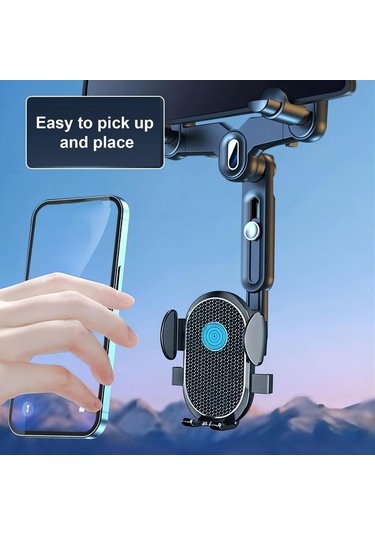 Trendooze Homyl Tüm Telefonlar İçin Dikiz Aynası Tutak, 27,6x19,6cm, Kullanıcı Dostu Montaj 27,6cmx19,6cmx6cm