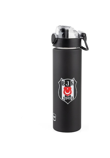 Me 25387 Beşiktaş Tritan Matara 630 Ml Siyah - Beyaz