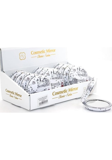 Taşlı İstanbul Tasarımı El Aynası Kalın Alk2494 Renkli