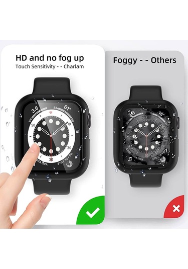 Springsun iOS Uyumlu Watch 36925 Nesil 42mm Serisi İçin 3 Adet Saat Kılıfı Ekran Akıllı Saat (İthalatçı Garantili)