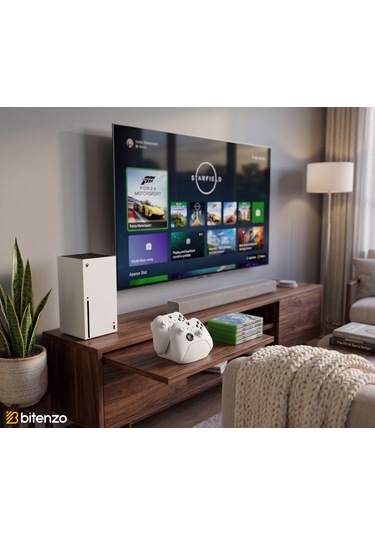 Çiftli Xbox Kontrolcü Tutucu, Masaüstü Oyun Kolu Standı - Beyaz