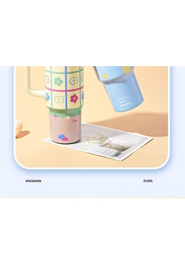 Maoyaya Soğuk Ve Sıcak Koruyan Tonlarca Kullanımlık Termos Bardağı - Pembe Pembe