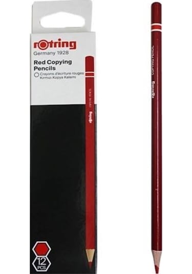 Rotring Kırmızı Kopya Kalemi 1 Dz 12 Adet