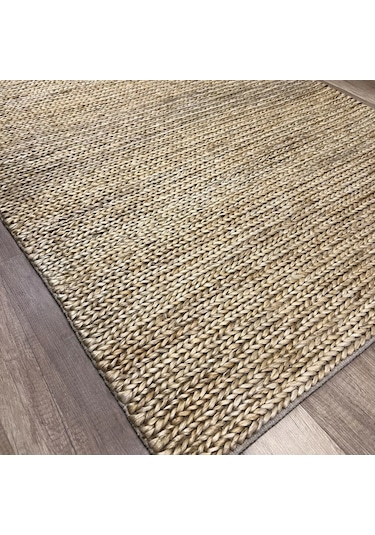 Eko Halı Flatweave Choti Cream Dekoratif Jüt Kilim