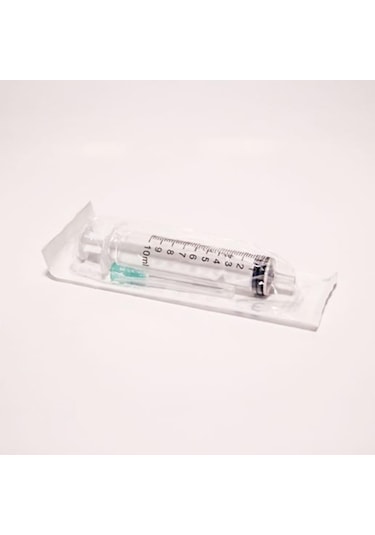 Ayset 10CC 3P Yeşil Uçlu Steril Enjektör 10 ML 50 Adet