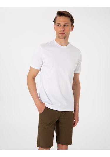 Pierre Cardin Erkek Beyaz Tişört Basic 50302560-vr013 Beyaz