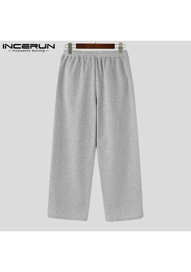 Incerun Erkek Bağcıklı Elastik Bel Kırışık Uzun Eşofman Altı Rahat Bol Spor Pantolon Siyah Incerun Erkek Bağcıklı Elastik Bel Kırışık Uzun Eşofman Altı Rahat Bol Spor Pantolon Siyah