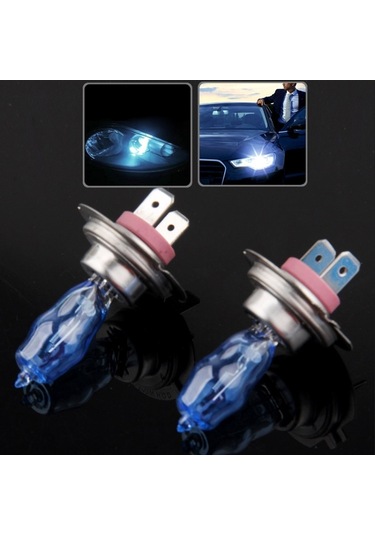 Sones Hod H7 Halojen Ampul, Süper Beyaz Araba Far Ampulü, 12 V / 100w, 6000k 2400 Lm