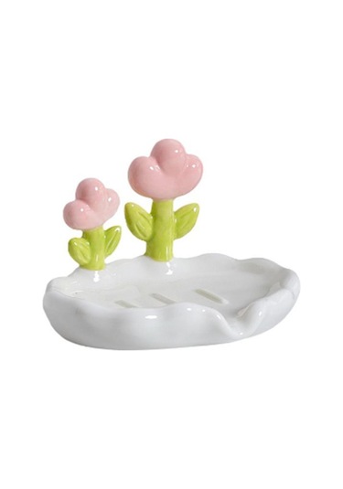 Yaratıcı Sevimli Çiçek Pp Sabun Kutusu Ev Sabunu Tahliye Yıkama Tutucu Banyo Ev İçin Diğer