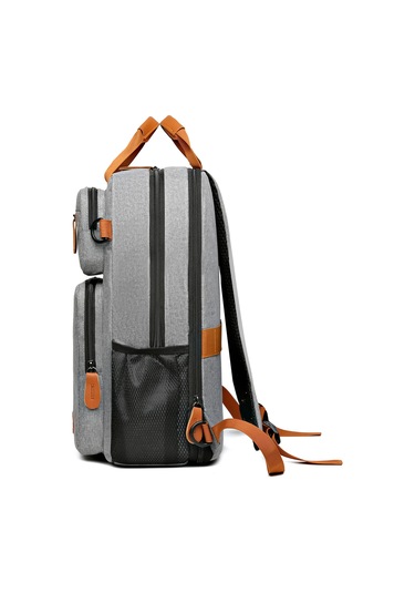 Jeemson Erkekler İçin 15.6" Laptop Bölmeli, Suluğa Dayanıklı, Geniş Depolama, Ergonomik Sırtlı, Çok Amaçlı Seyahat-iş Sırt Çantası Gri Gri