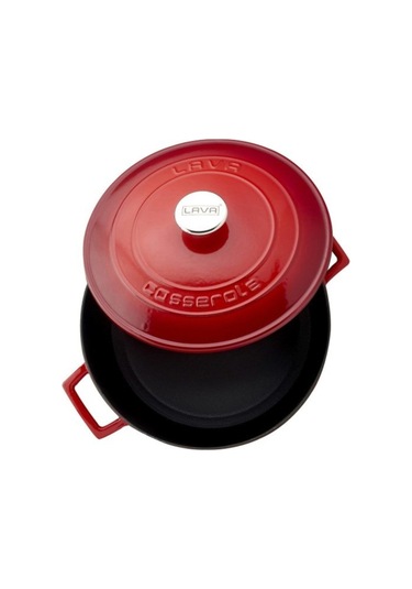 Yuvarlak Tencere Ç28 Folk Kırmızı .lvytc28k1r Kırmızı
