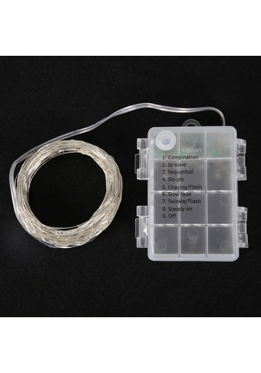 Kosona Usb Kumandalı Mavi Led Bakır Tel Işık Zinciri - 6 Metre, Düşük Gerilim, Su Geçirmez, Esnek Tasarım Pil Yok Mavi