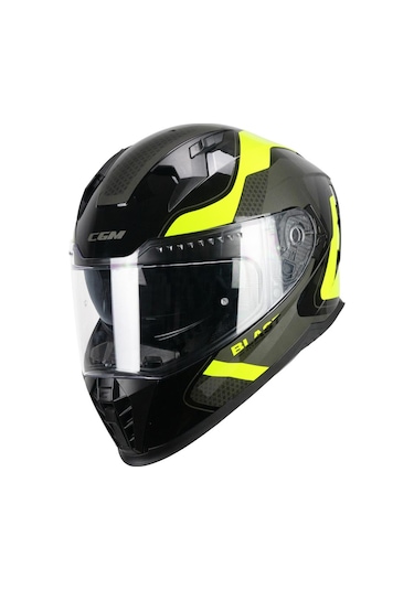 Cgm 311R Blast Race Kapalı Kask Sarı Siyah