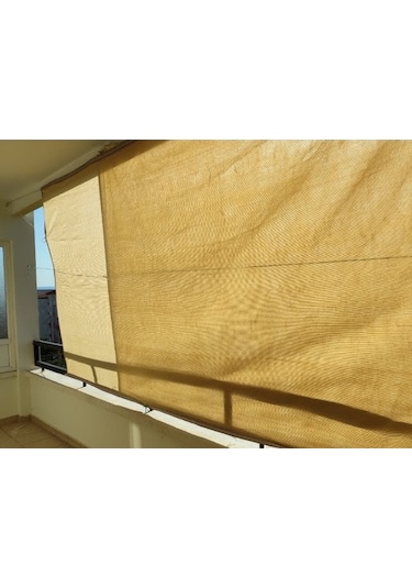 Morilu Bahçe Brandası - Yüzde 95Lik - Krem - Şeritli Halkalı