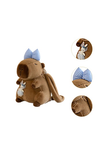 Suntek Capybara Sırt Çantası Günlük Sevimli Omuz Mavi Yay