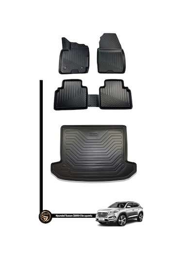 Hyundai Tucson 2015+ 3d Havuzlu Paspas + Bagaj Havuzu Ikili Set