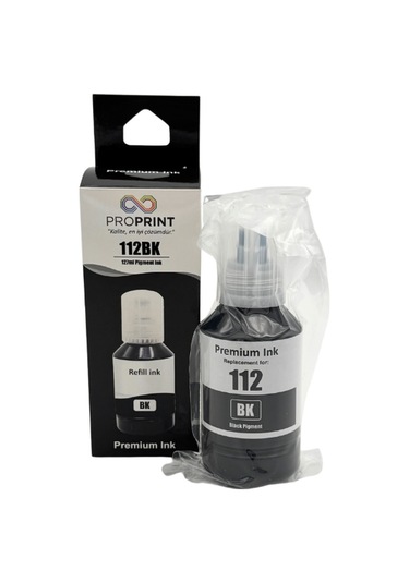 Proprint Epson L6490 Siyah Uyumlu  Mürekkep 112 - 127 Ml