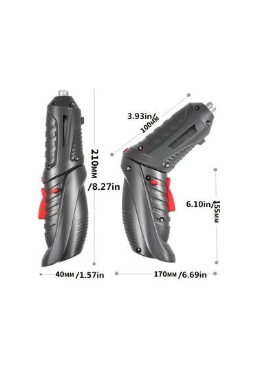 Tcherchi QT02832 15 - 47 Parça Elektrikli Vida Tabancası