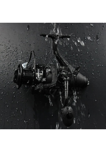 Vkemall Wn6000 Çift Frenli Spinning Makinesi - Tam Metal Bobinli Uzun Atış Balık Makinesi Sahte Yemi Balıkçılığı İçin Ön Ve Arka Fren