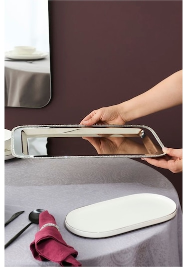 Karaca  Home Majesty Dekoratif Tepsi Dikdörtgen 42x29,5 cm