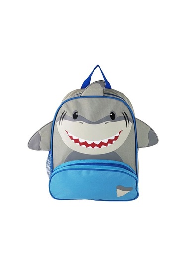 Karikatür Baskılı Ilkokul Öğrencileri Sırt Çantası Vjj071 Gri - Mavi