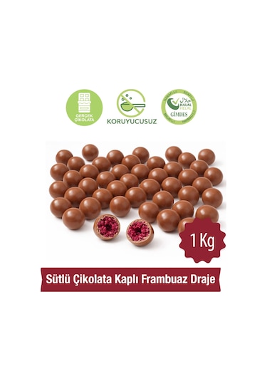 Milat Sütlü Çikolata Kaplı Frambuaz Draje