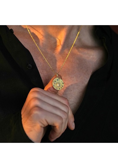 İpek Silver  925 Ayar Gümüş Galaksi Unısex Kolye Gümüş