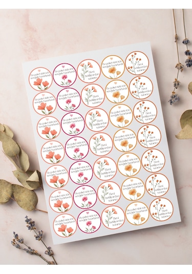Sevgiyle Hazırlandı Teşekkür Ederiz Stickers Paketleme Kargo