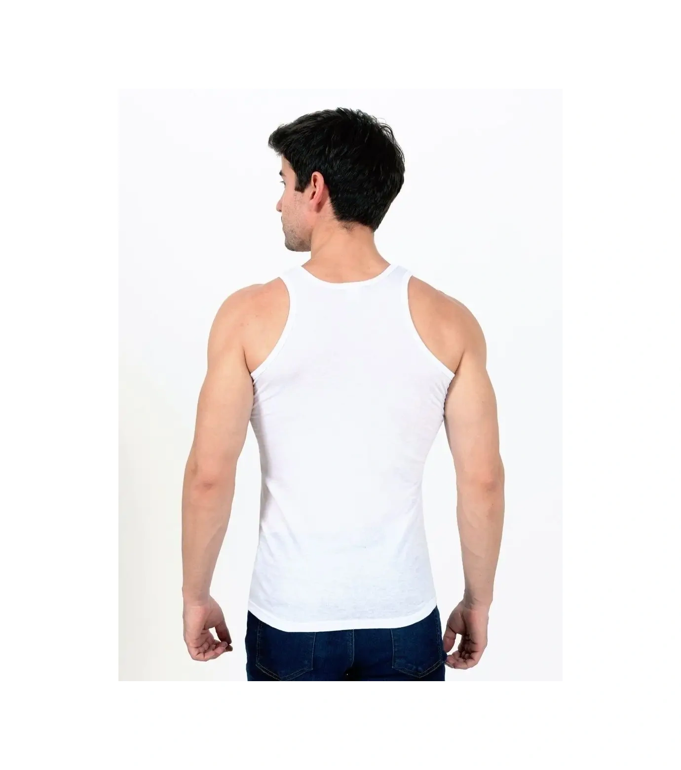 Tshrt Atlet İç Çamaşırı Sporcu Yarışı Takımı 3 Parçalı 63439697 Beyaz