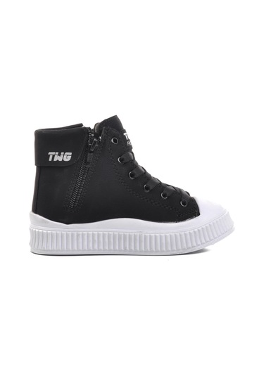 Walkway Orion-p Siyah-beyaz İçi Polarlı Unisex Çocuk Bot Siyah - Beyaz