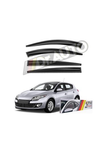 Renault Megane 3 2009-2015 Hb Cam Rüzgarlığı 4lü