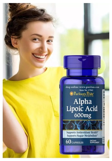 Puritans Pride Alpha Lipoic Acid 600 Mg, 60 Caps