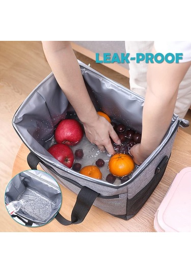 30l Yalıtımlı Su Geçirmez Öğle Yemeği Soğutucu Çantası, Soğutucu Tote Çanta, Kamp Soğutucu Çantası Çok Renkli