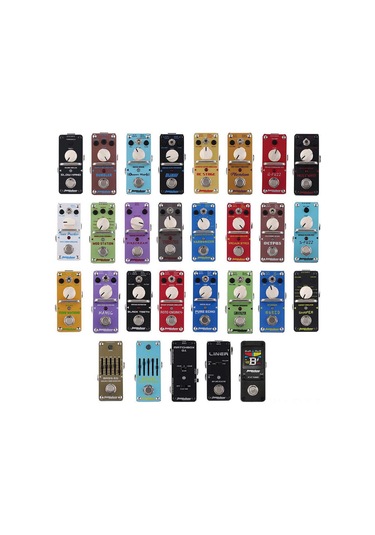 Xindoker Aroma At-07 Tam Metal Kasa Elektro Gitar Tünleyici, Doğru Bypass, 430-450hz Aralığı, Ekran Göstergeli Tek Blok Efekt Pedalı