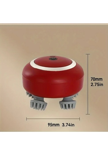 Willowhaven Usb Şarjlı Beyaz Elektrikli Saç Derisi Vücut Kedi Köpek Masaj Aleti 500mah Pil Beyaz