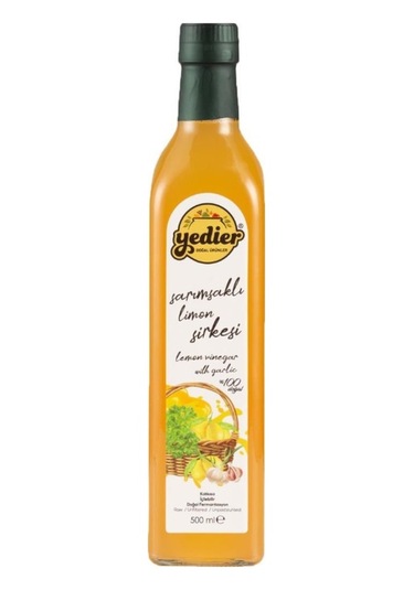 Yedier Doğal Fermantasyon Sarımsaklı Limon Sirkesi 500 ML
