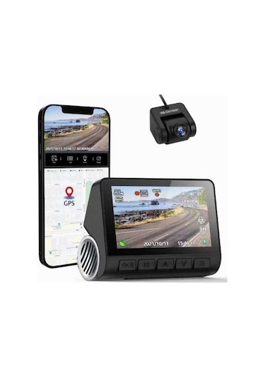 Techsmart 4k Uhd Araç Kamera Gps + Wıfı