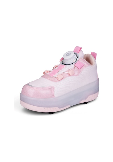 Nstil Unisex Çocuk Spor Ayakkabı Akıllı Bağcıklı Çıkarılabilen Patenli Işıklı Rahat Sneaker 030 Pembe Nstil Unisex Çocuk Spor Ayakkabı Akıllı Bağcıklı Çıkarılabilen Patenli Işıklı Rahat Sneaker 030 Pembe