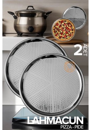 Modacar Lahmacun Pizza Pide Pişirme Tepsisi 2 Li Set Diğer