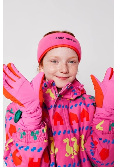 Bobo Choses Printed Çocuk Kayak Montu Pembe Y 6/7