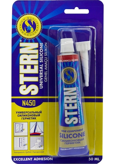 Stern Genel Amaçlı Tüp Silikon 50 Gr Şeffaf -40 +180 Şeffaf Şeffaf