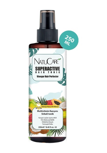 Natucare Dökülme Karşıtı Ve Güçlendirici Multivitamin Sirkeli Tonik 250 ML