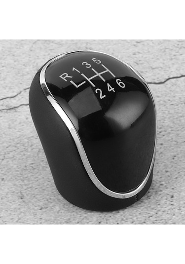 Wezone Ford Focus, C-max, Kuga İçin 6 Vites Kayışlı Deri+plastik Vites Topu - Dayanıklı, Anti Kayma, Kolay Kurulum