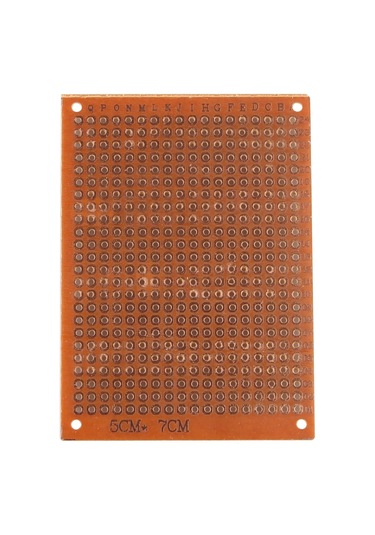 5x7 Cm Universal Delikli Pertinaks Pcb Devre Kartı Bakalit - Tek Taraflı Bakır Kaplama
